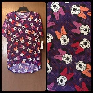 NWT Lularoe Disney Minnie Mouse Irma Tunic Top